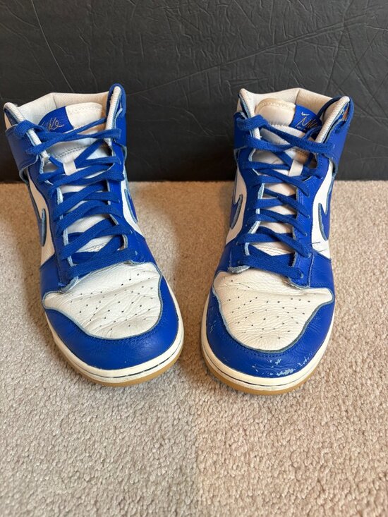 Nike Dunk Hi Retro SE Men\'s Basketball Shoes Size 9.5 Phantom Racer Blue White main image 4